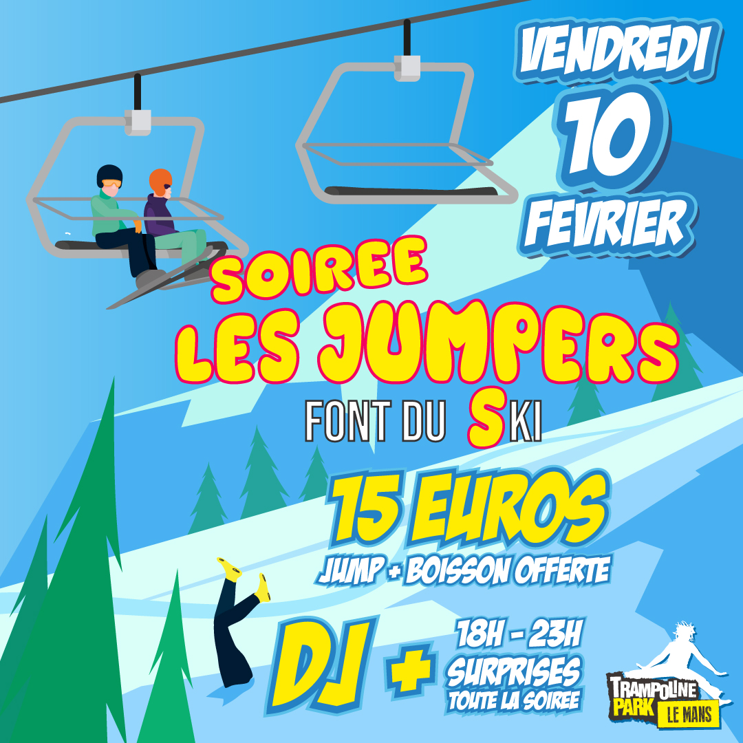 Trampoline Park Le Mans Let's jump (Open Jump, Basket, Dodgeball, Main